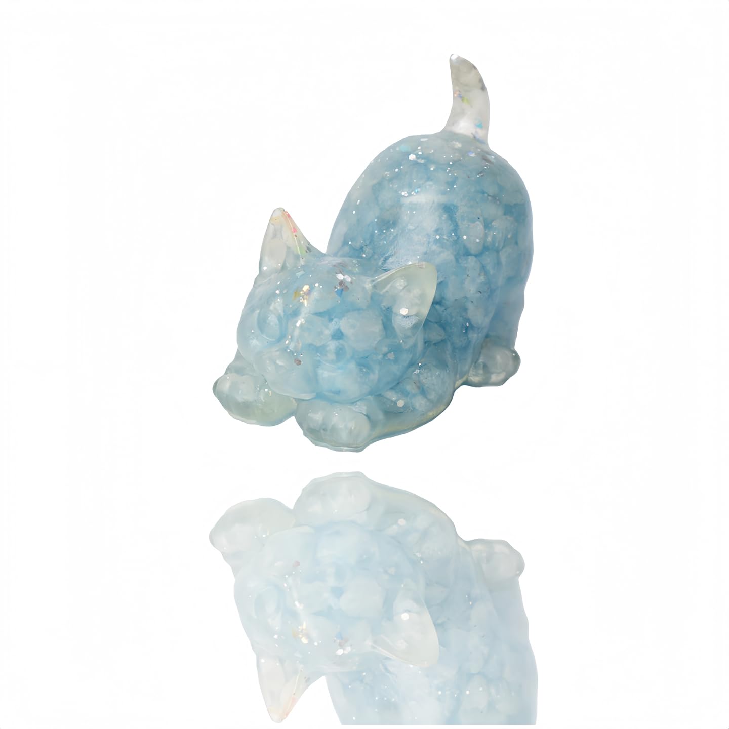 Natural Crystal Cat Figurines