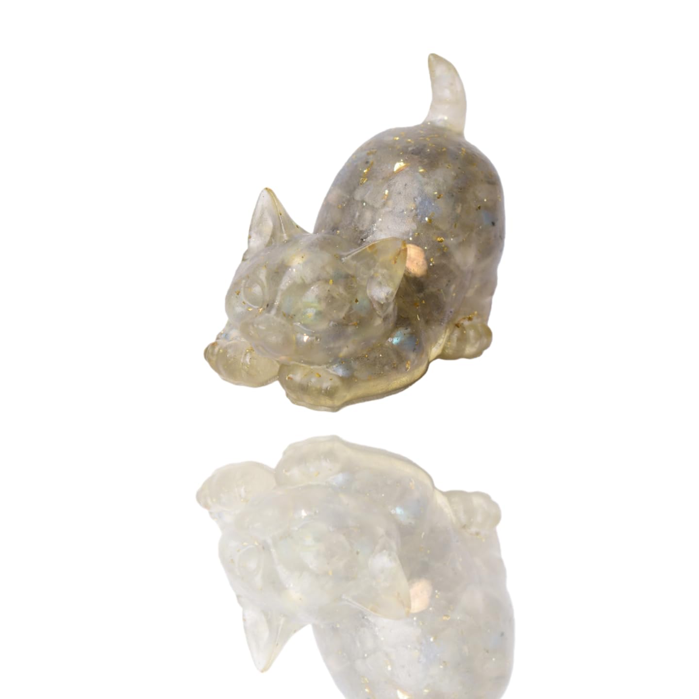 Natural Crystal Cat Figurines