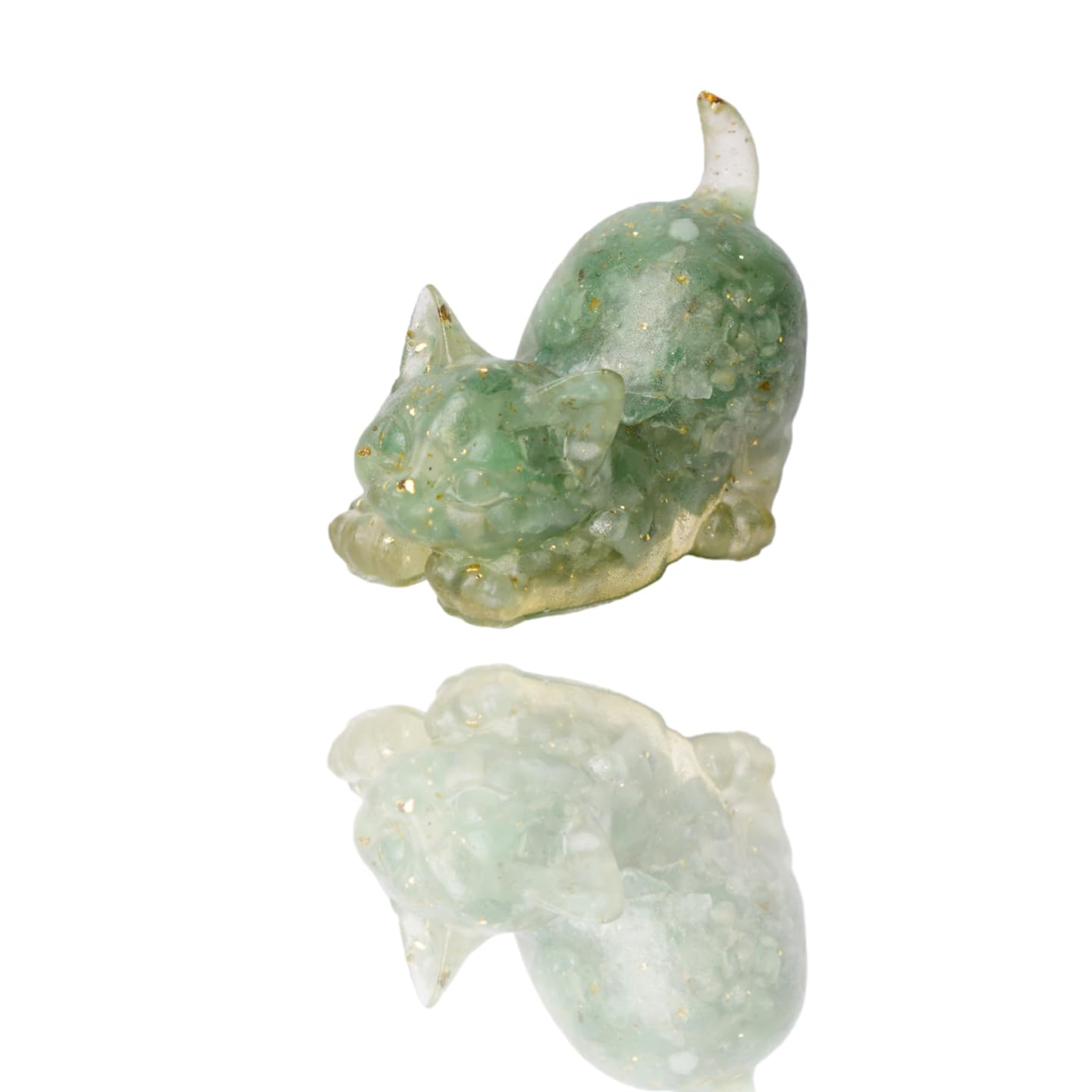 Natural Crystal Cat Figurines