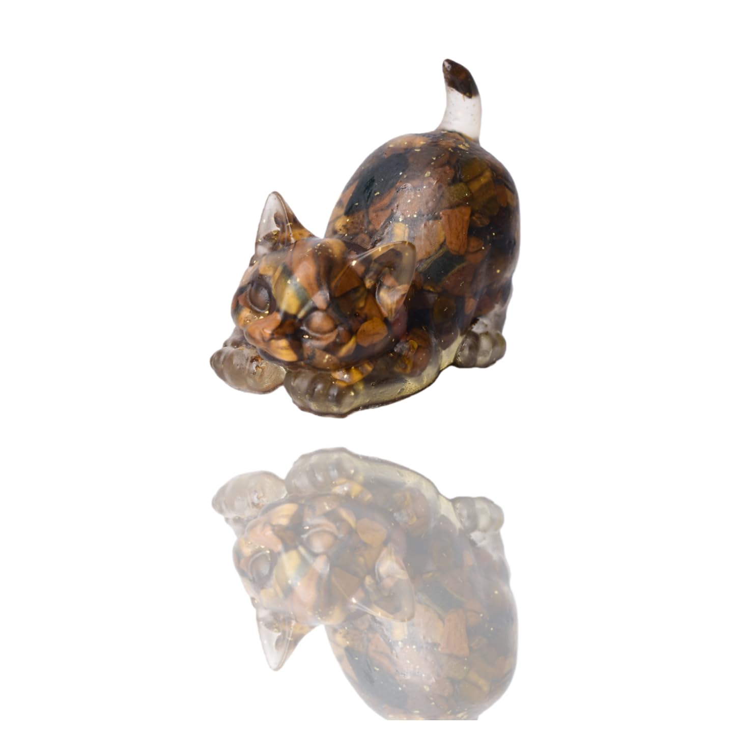 Natural Crystal Cat Figurines