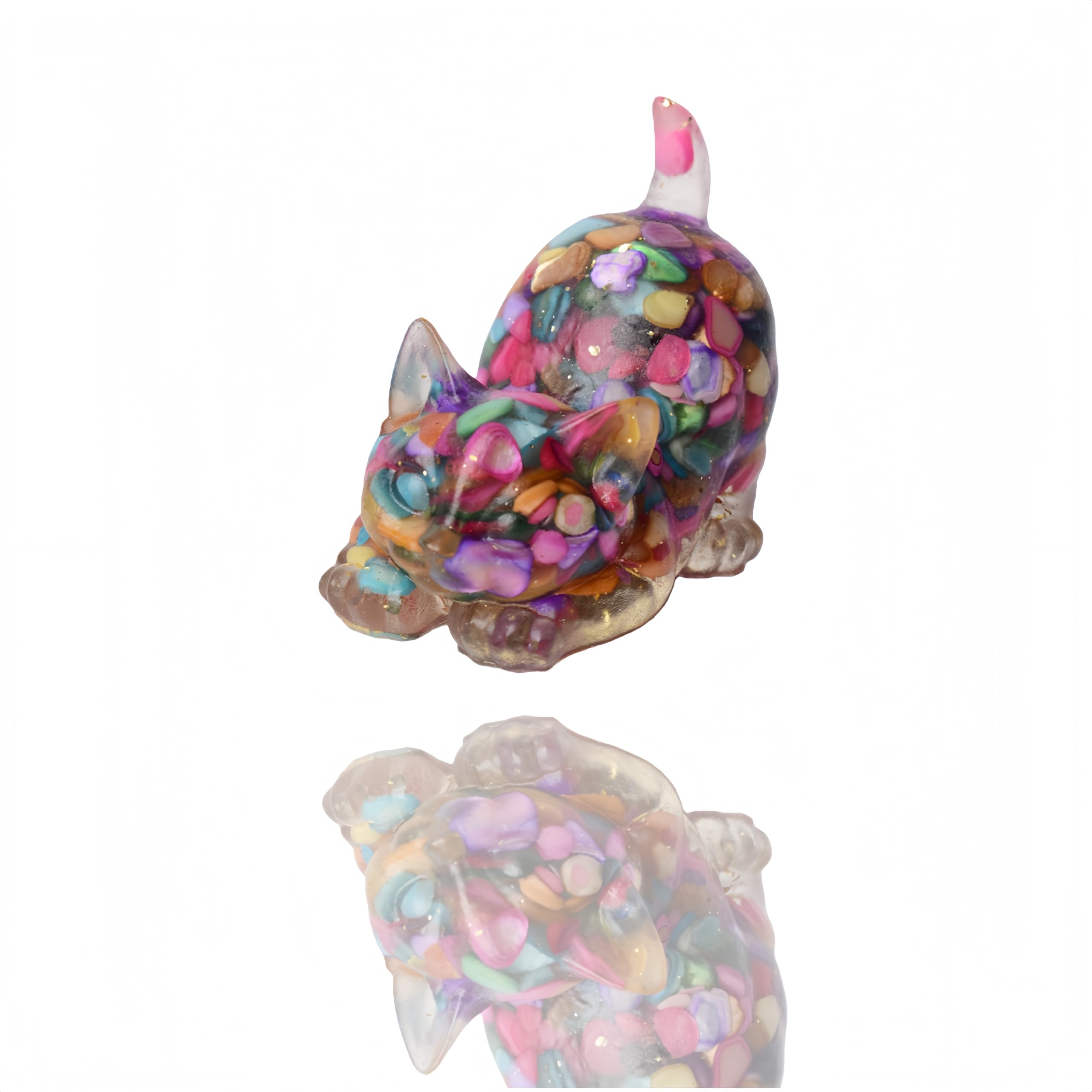 Natural Crystal Cat Figurines