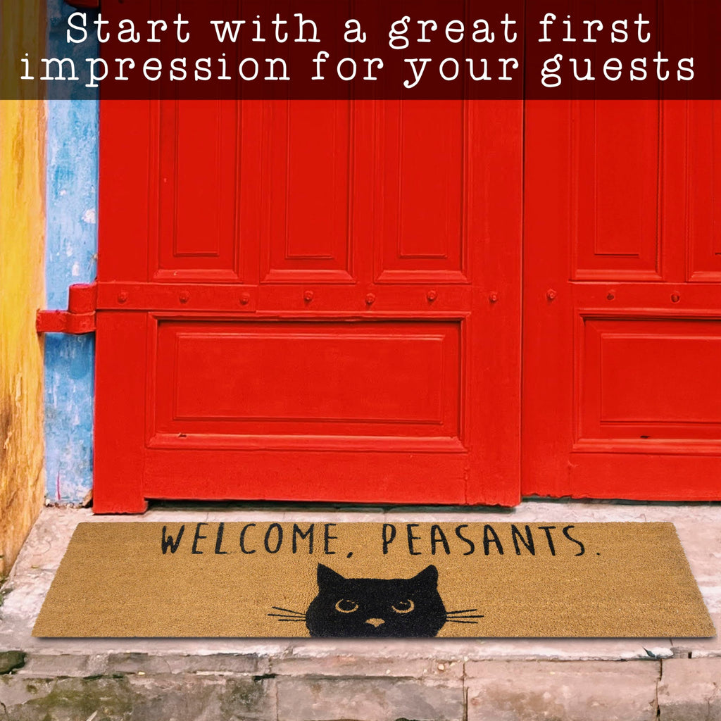 Welcome Peasants Cat Doormat
