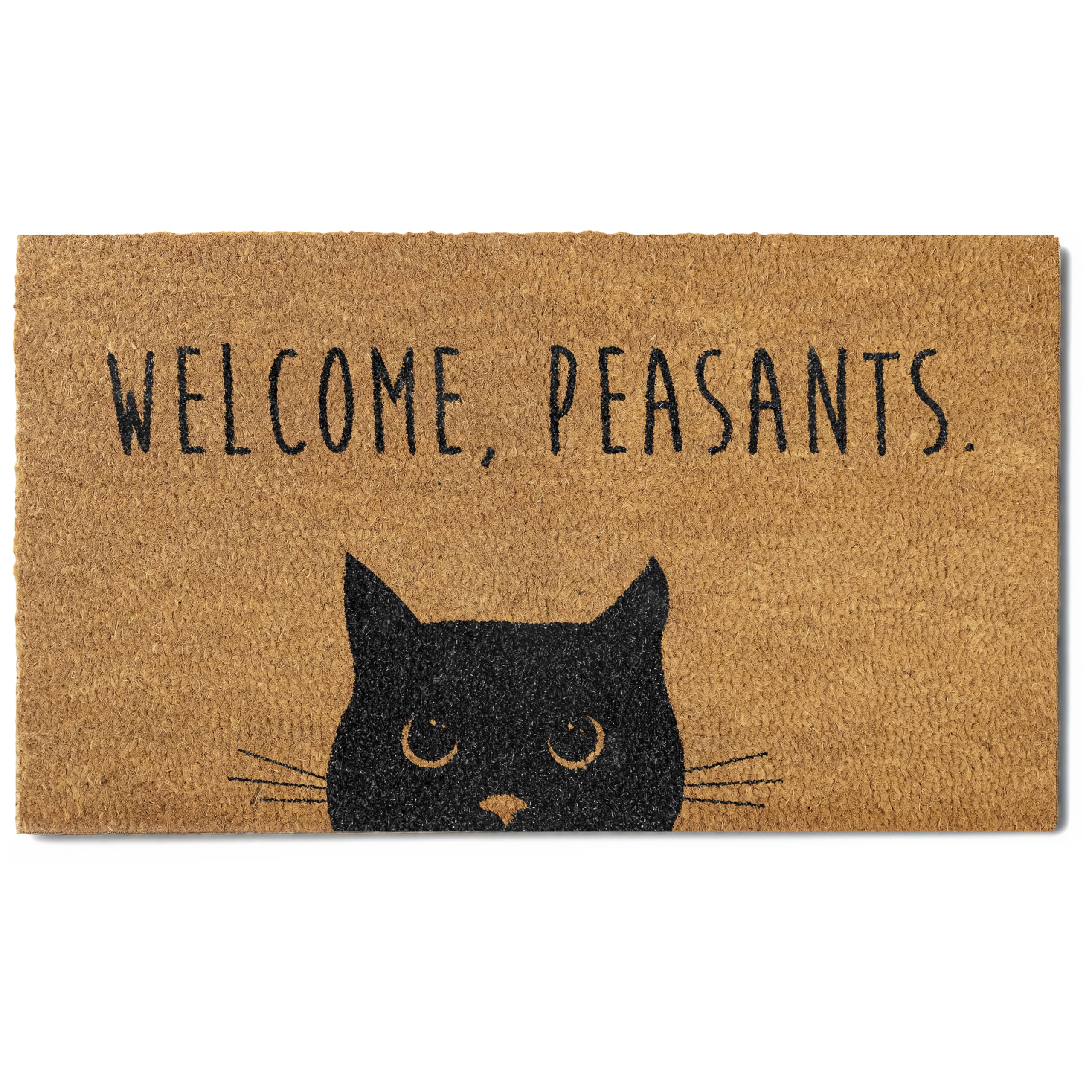 Welcome Peasants Cat Doormat
