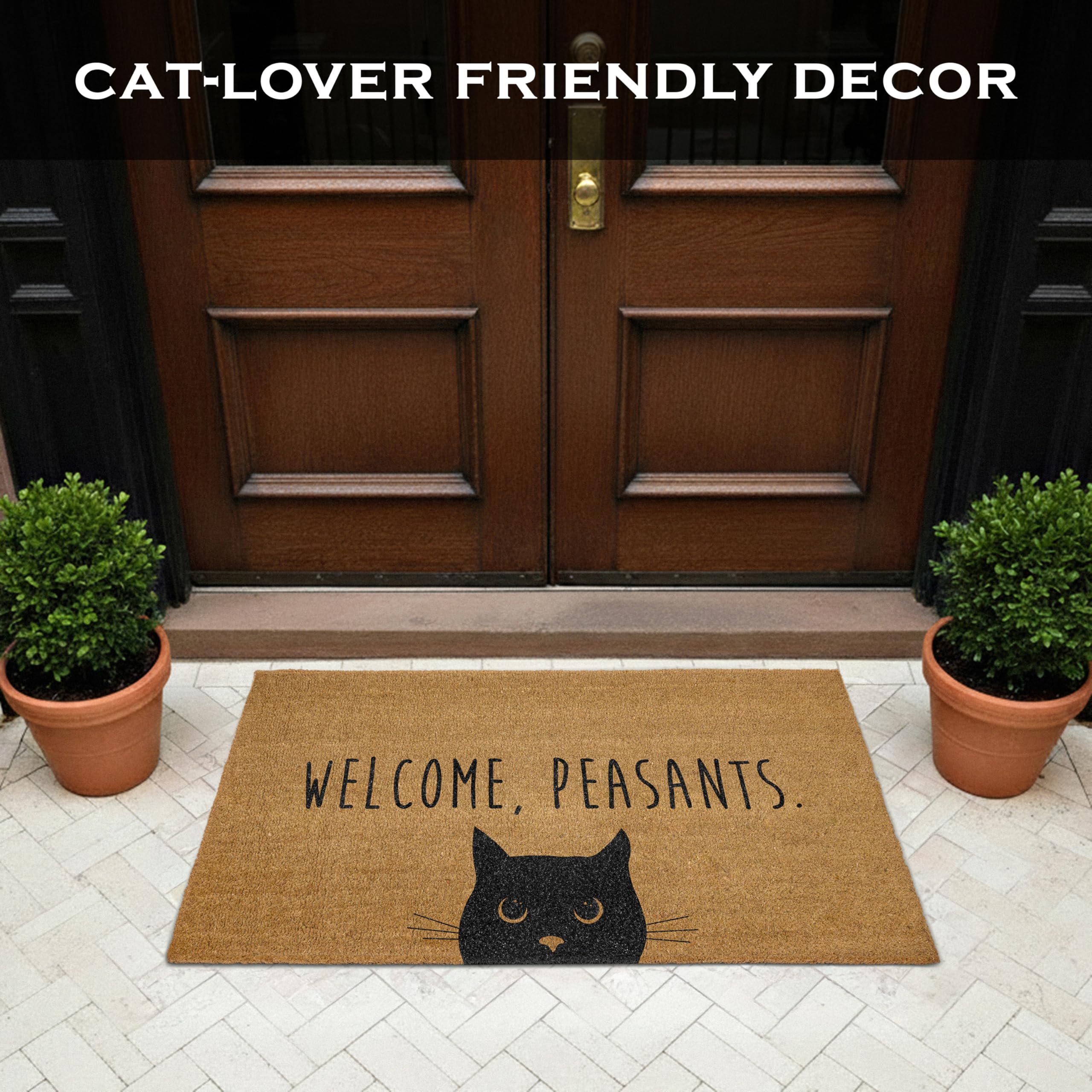 Welcome Peasants Cat Doormat