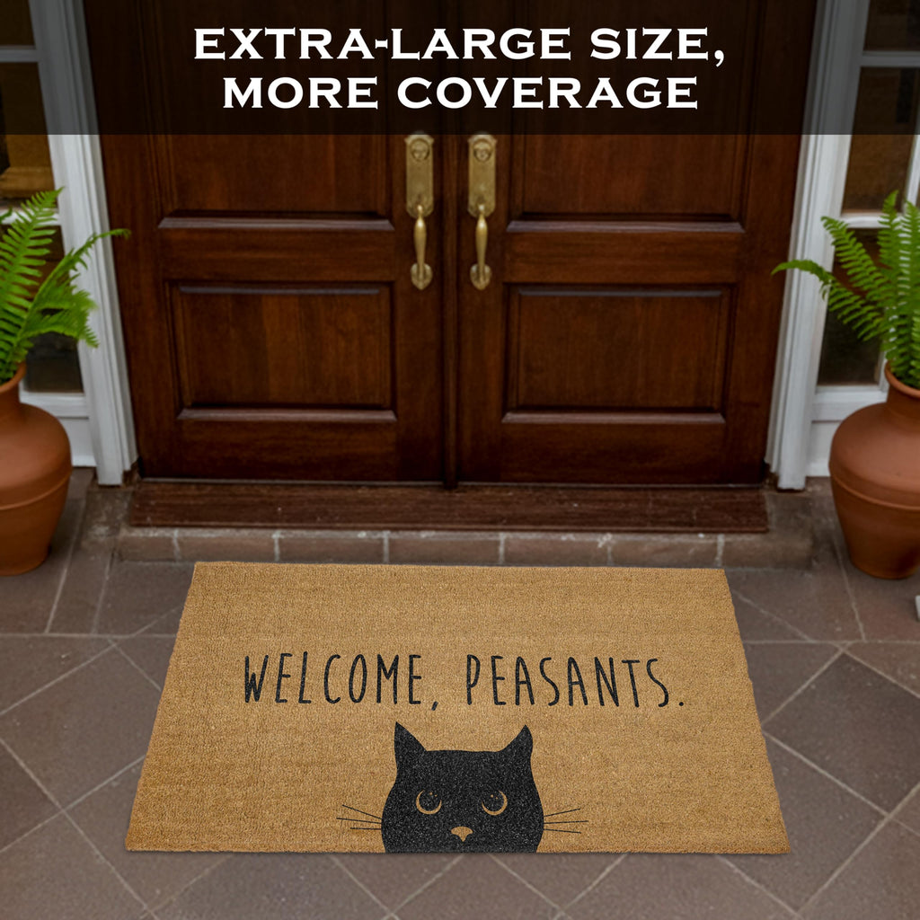 Welcome Peasants Cat Doormat