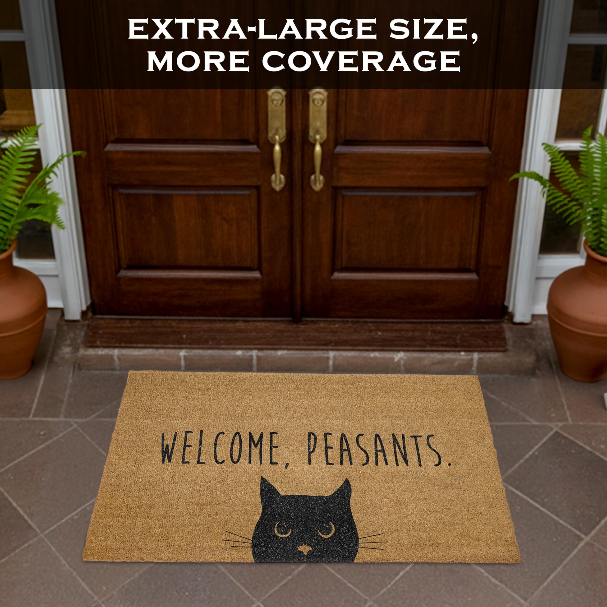 Welcome Peasants Cat Doormat