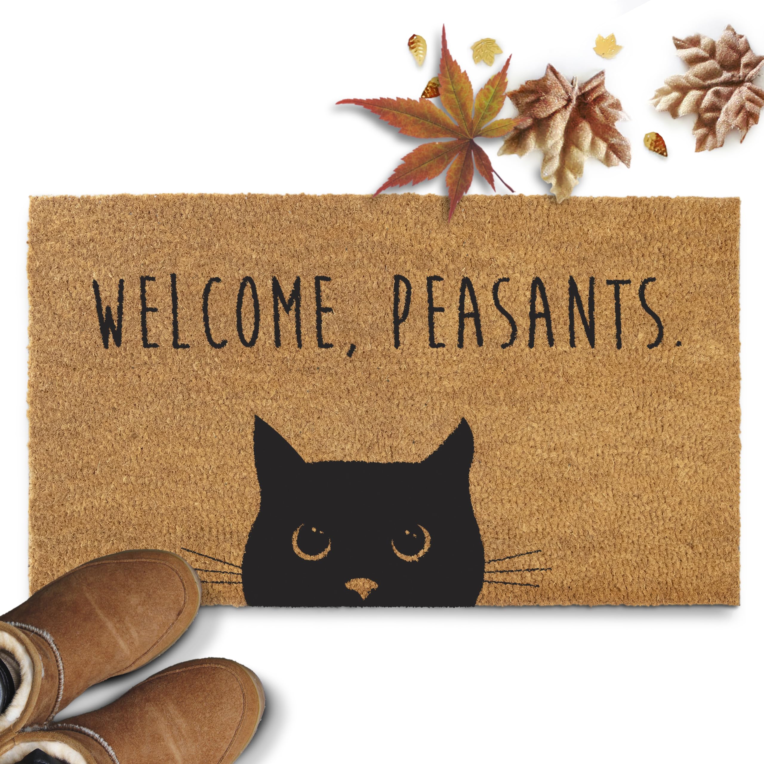 Welcome Peasants Cat Doormat