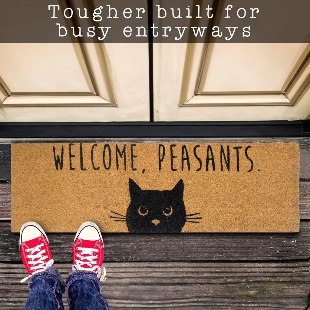 Welcome Peasants Cat Doormat