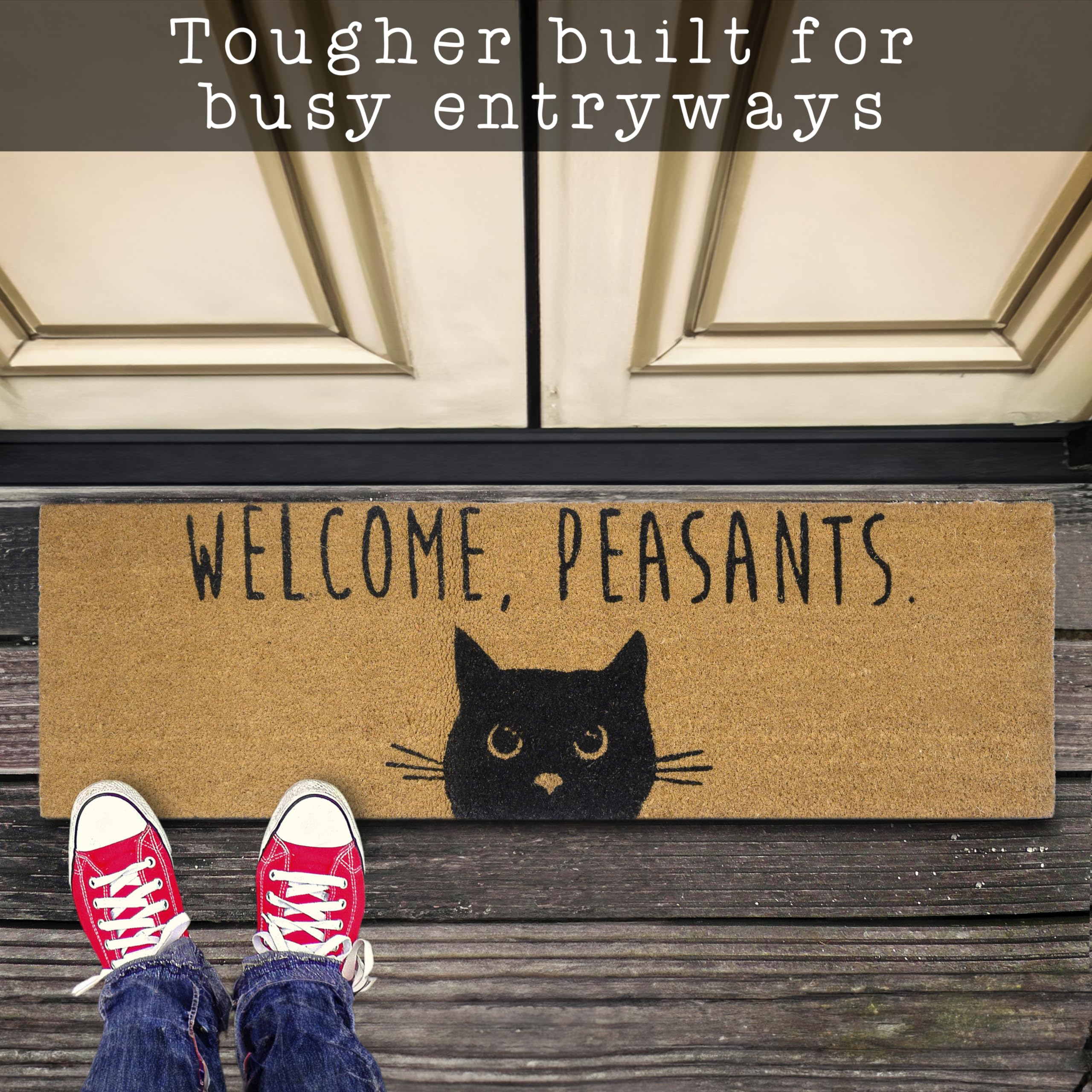 Welcome Peasants Cat Doormat