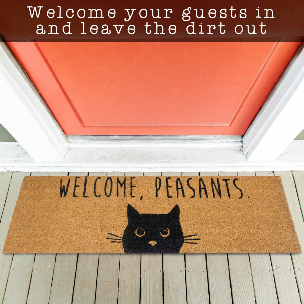Welcome Peasants Cat Doormat