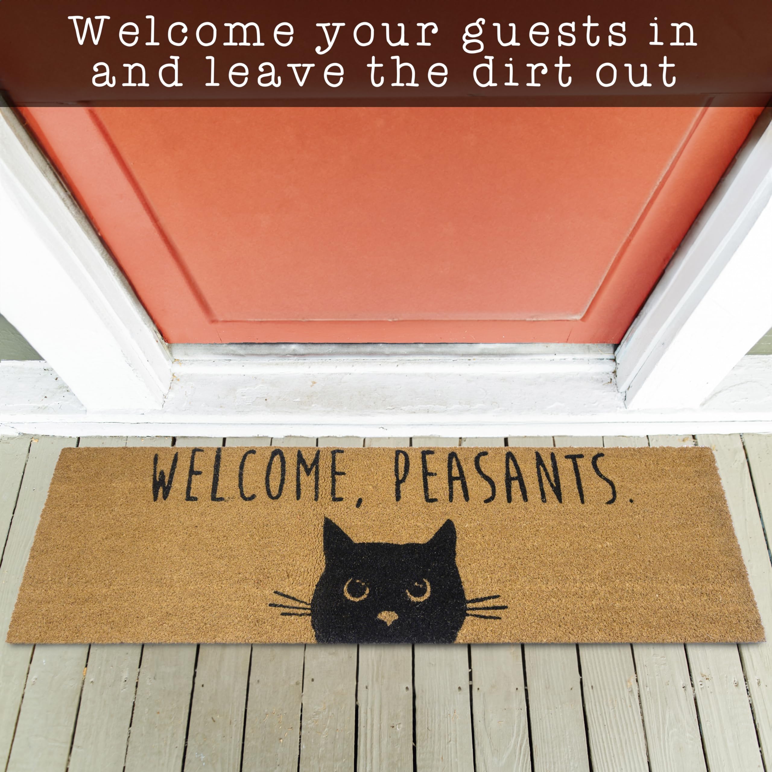 Welcome Peasants Cat Doormat