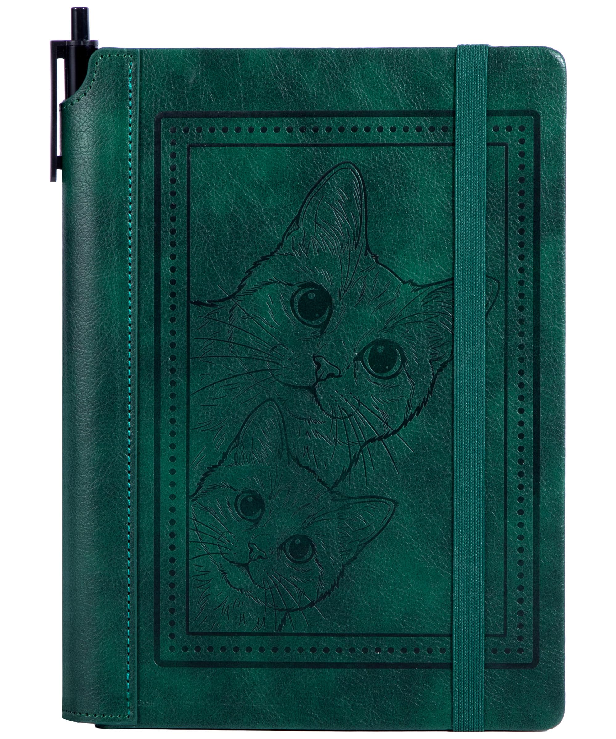Debossed Cat Notebook Journal