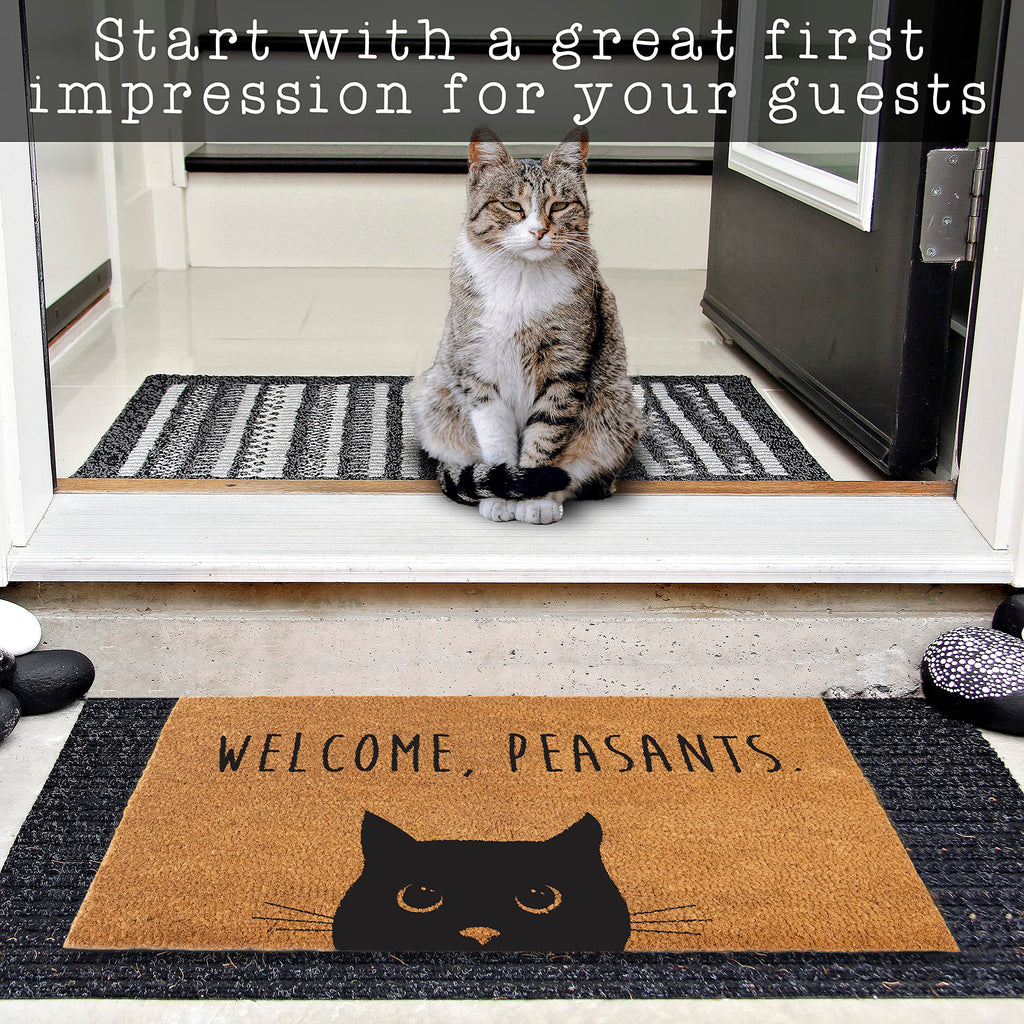 Welcome Peasants Cat Doormat