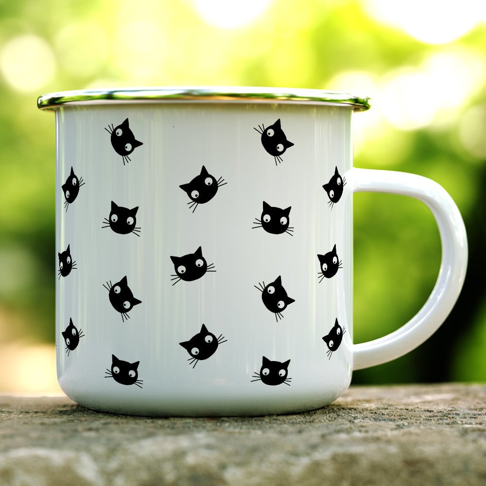Black Cat Camp Mug