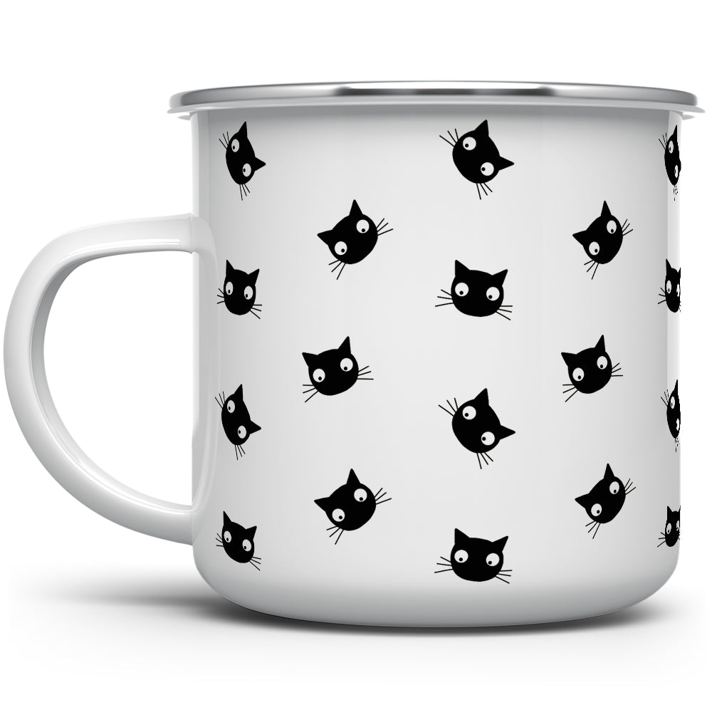 Black Cat Camp Mug